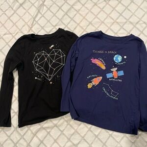 Two long sleeve tees